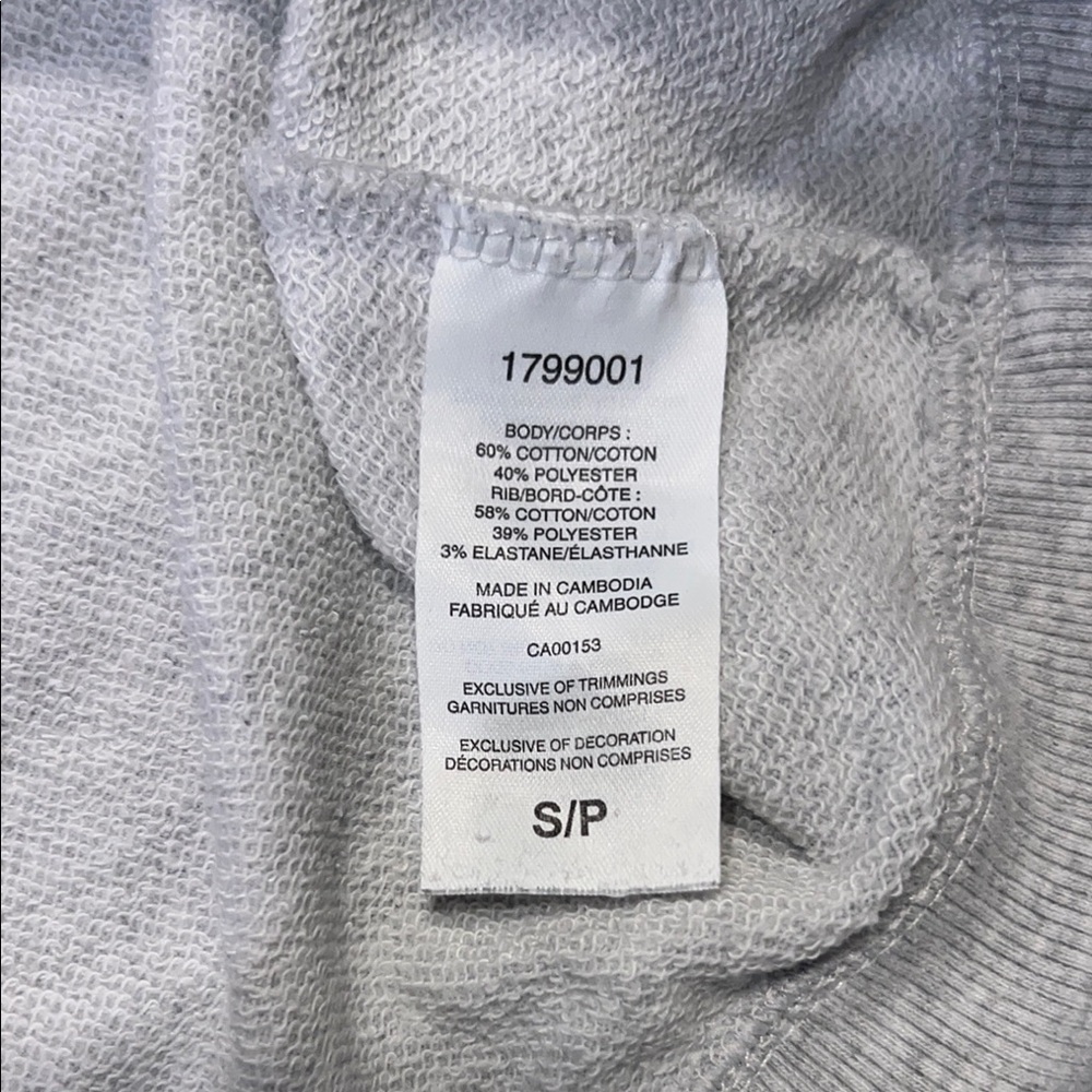 EUC - Champion Gray Zip Up Sweater Athletic Casual - Picture 6 of 7